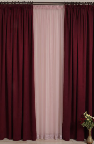 Draperie catifelata bordo - 55lei/ml